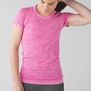 Lululemon Pink Floral t-shirt
